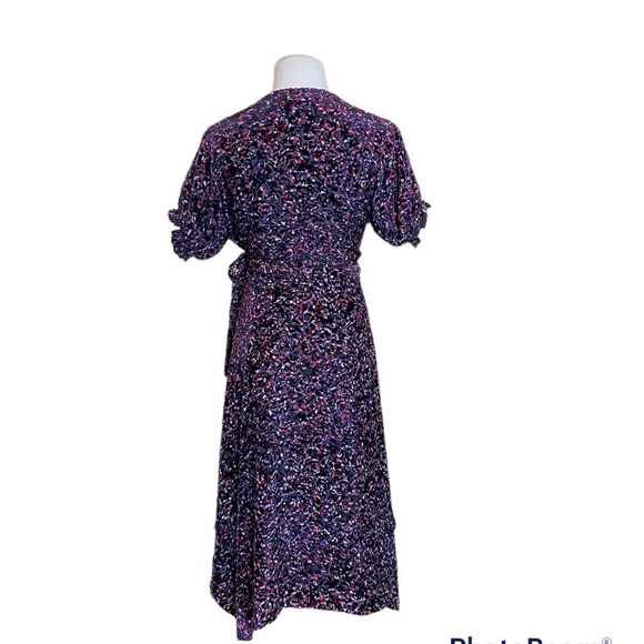 Diane Von Furstenberg Katherine Velvet Burnout Wrap Dress - Picture 2 of 10